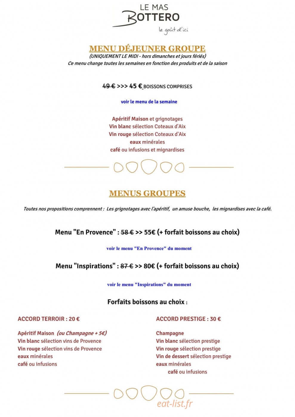 Le Mas Bottero — carte page 9