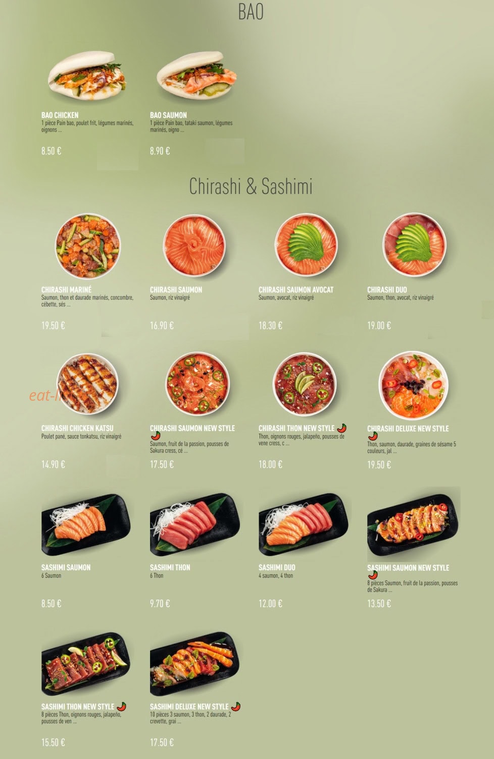 Enjoy Sushi — carte page 9