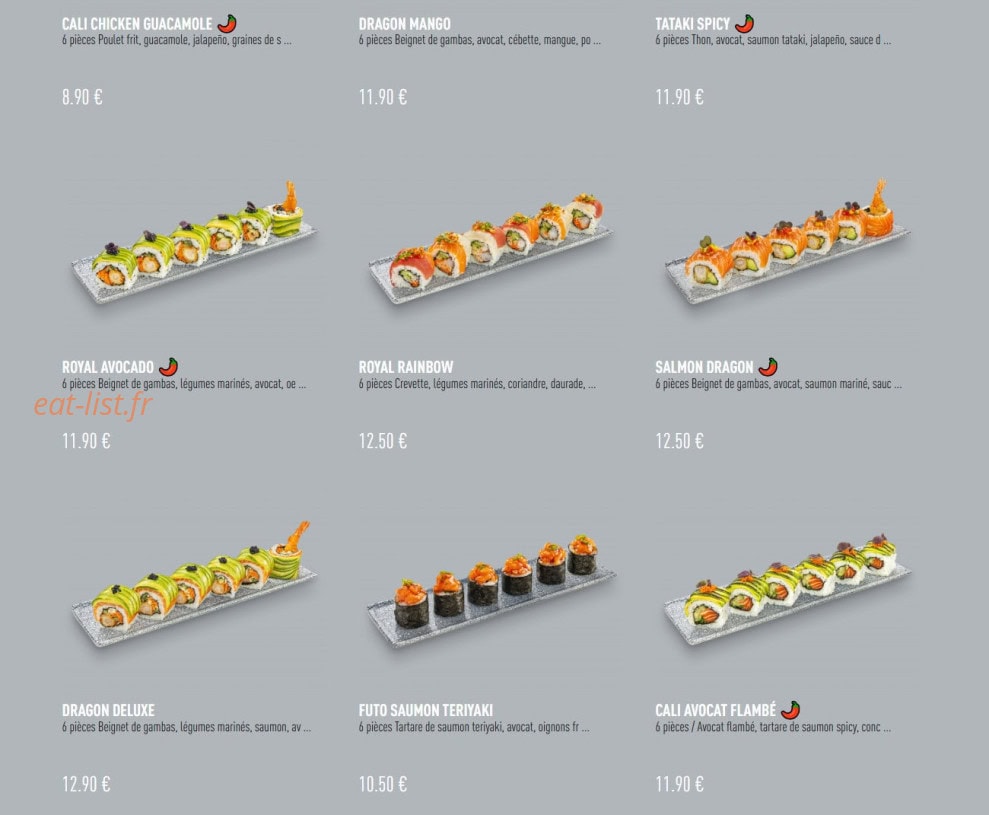 Enjoy Sushi — carte page 2