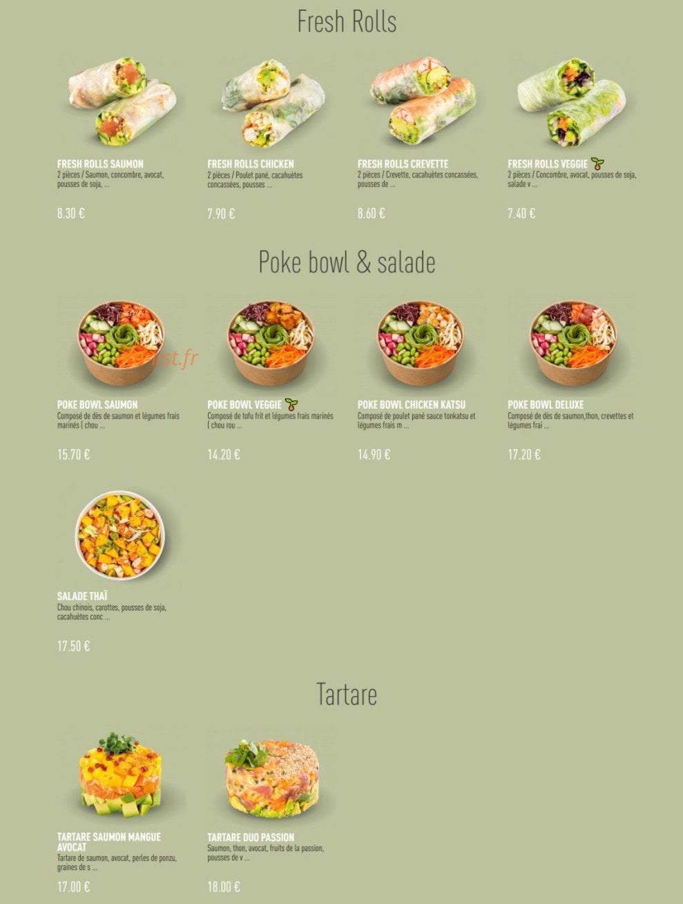 Enjoy Sushi — carte page 10