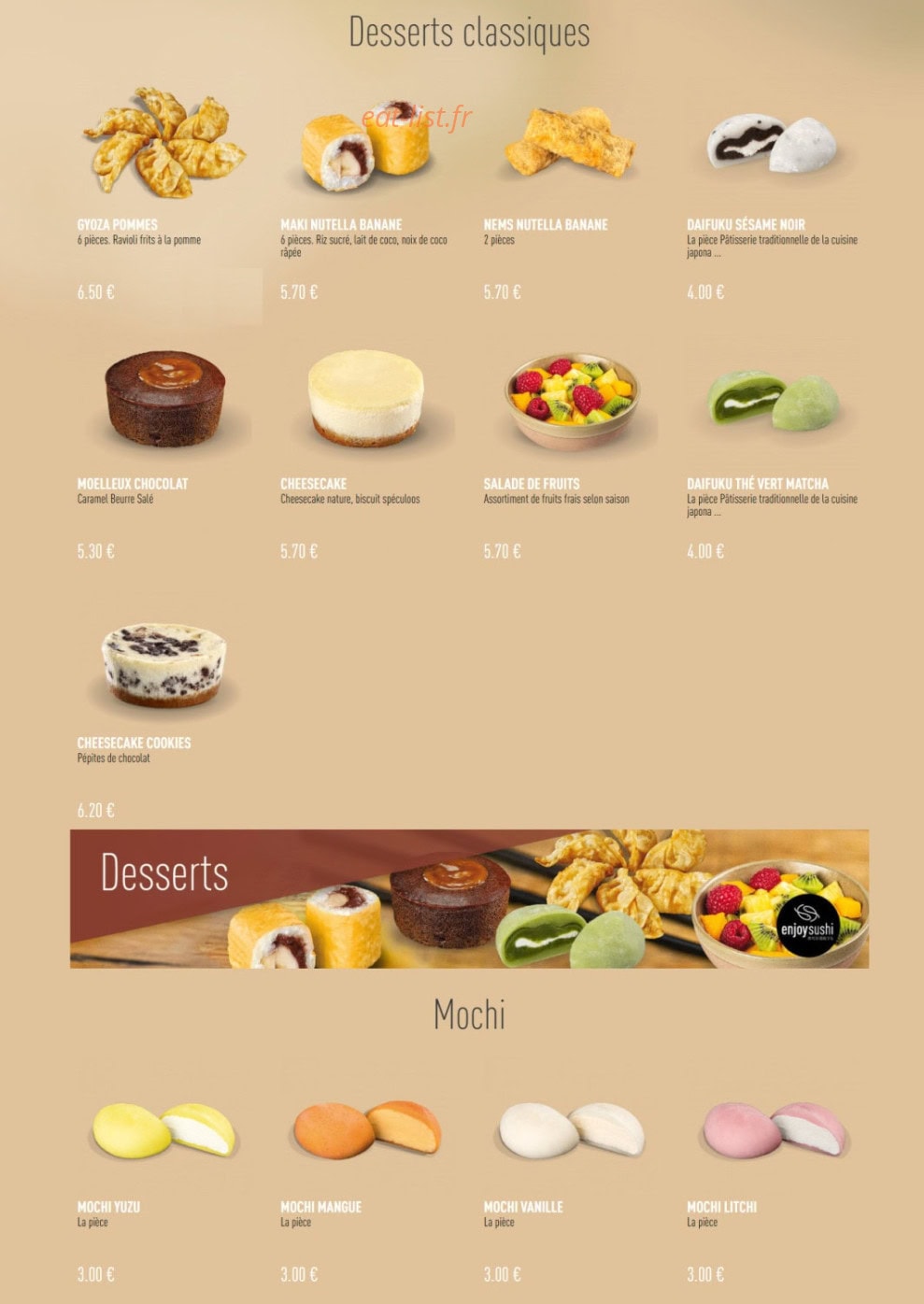 Enjoy Sushi — carte page 13
