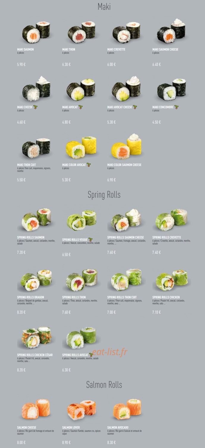 Enjoy Sushi — carte page 7