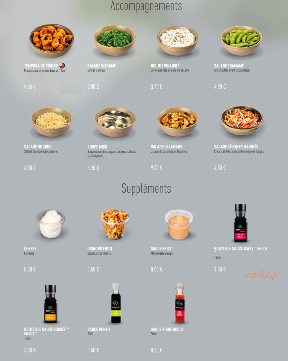 Enjoy Sushi — carte page 11