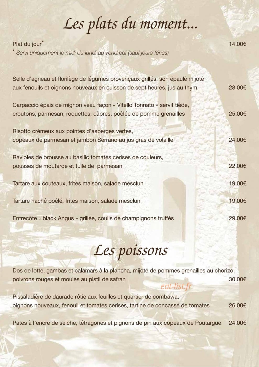 La Bastide De Venelles — carte page 2