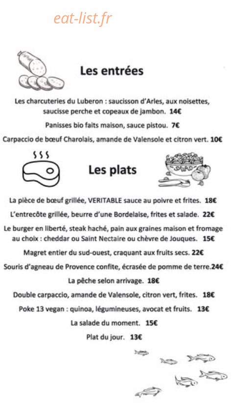 Les 13 Saveurs — carte page 2