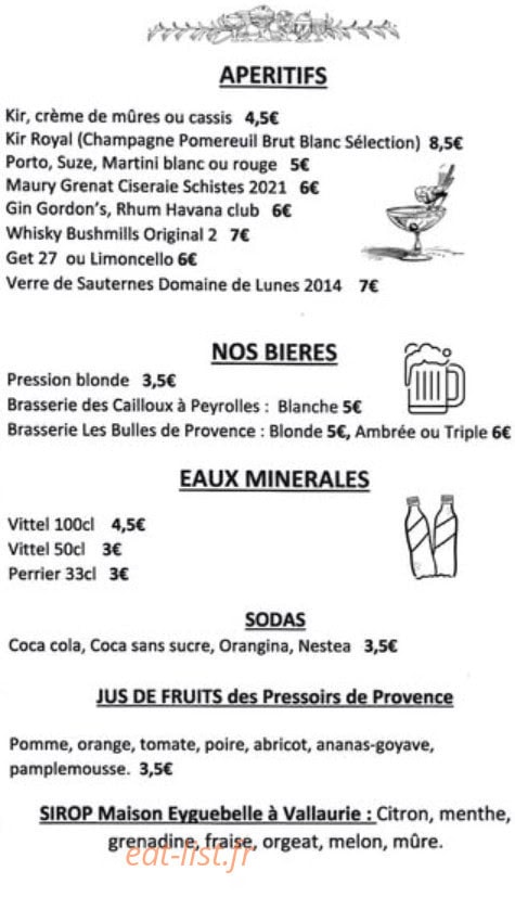 Les 13 Saveurs — carte page 5