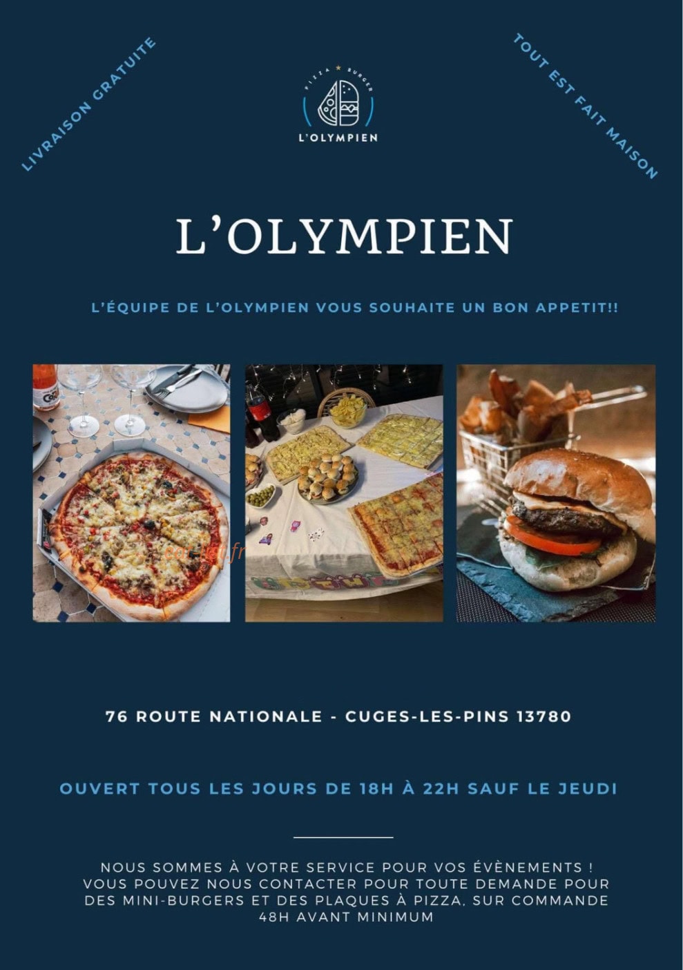 L'Olympien Cuges — carte page 1
