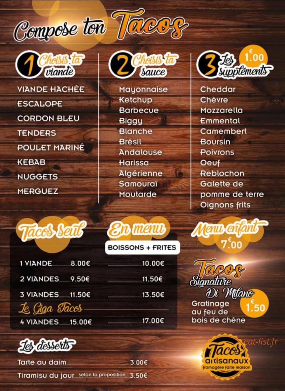 Pizzeria di Milano — carte page 2