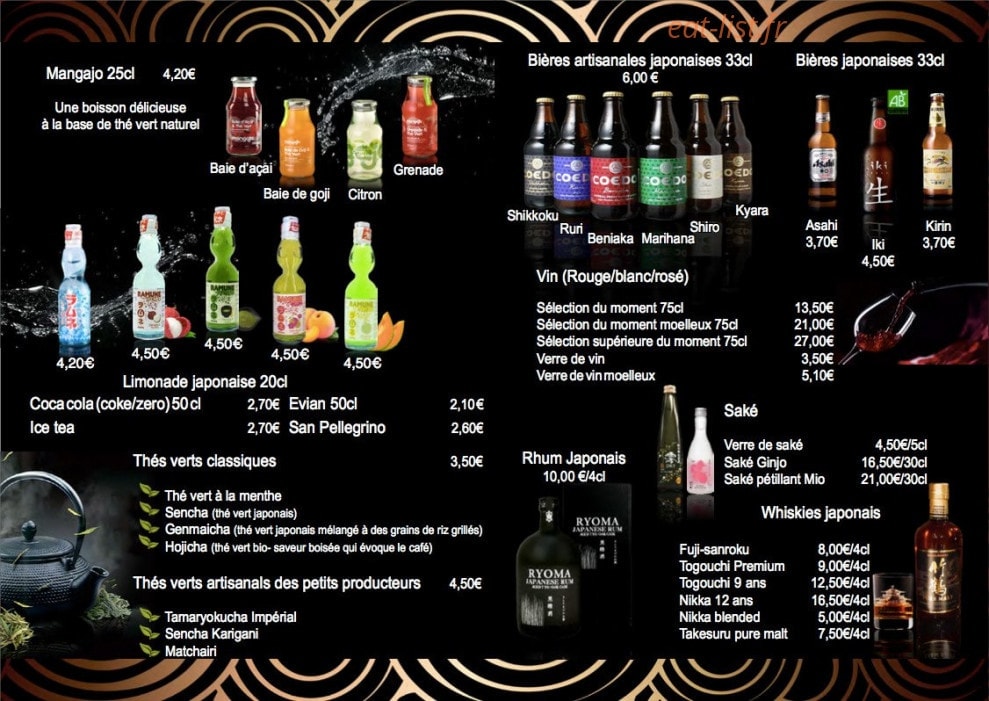 Sushi Couronne — carte page 16