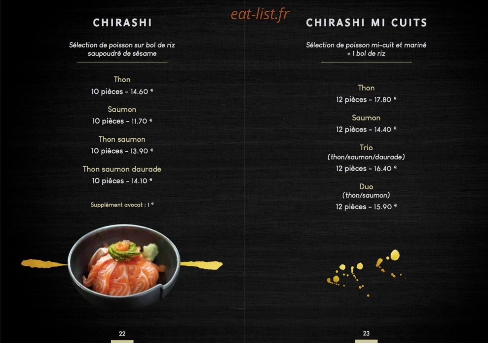 Sushi Couronne — carte page 11