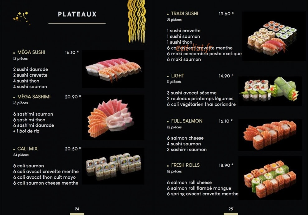 Sushi Couronne — carte page 12