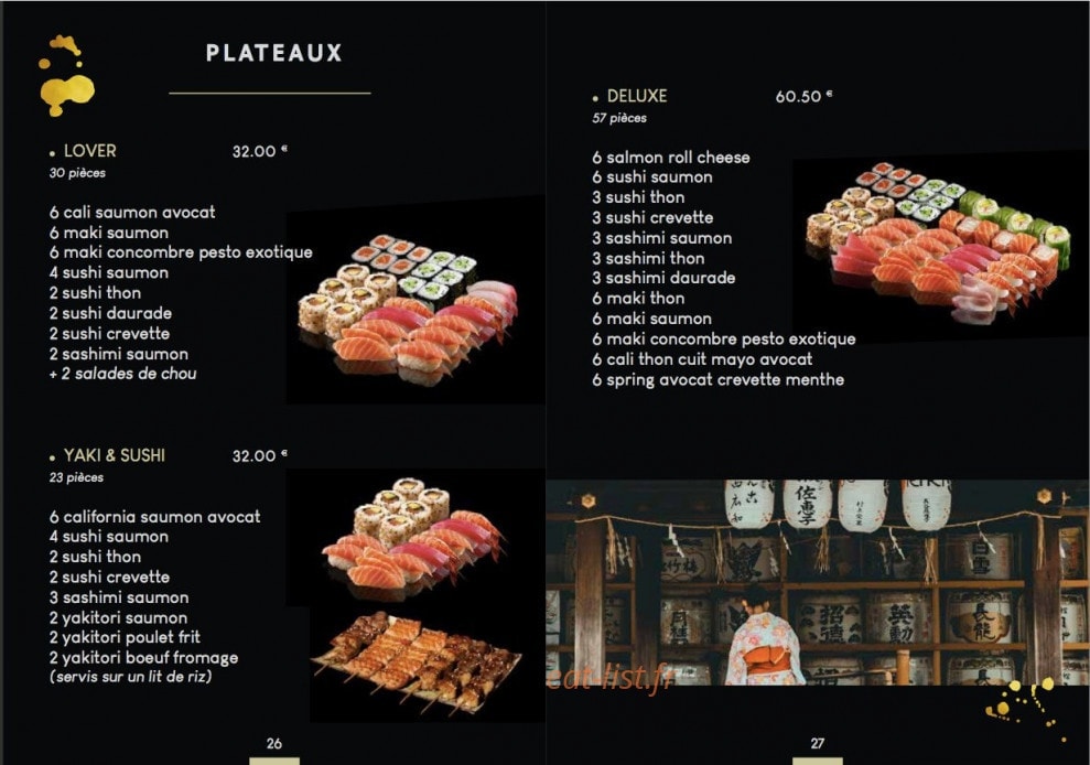 Sushi Couronne — carte page 13