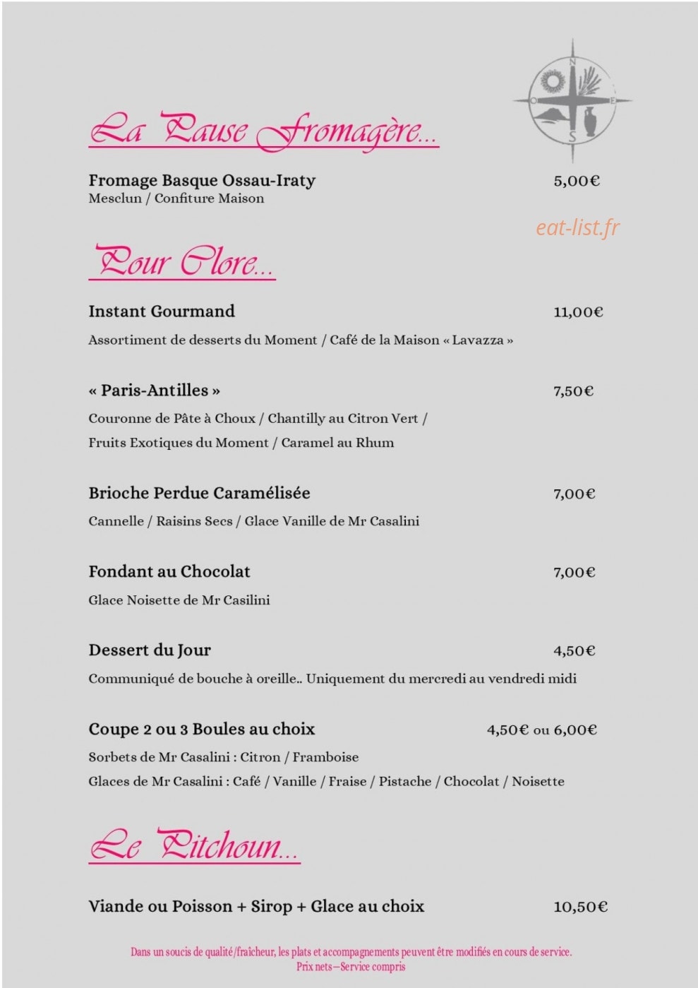Domaine Terre de Mistral — carte page 2