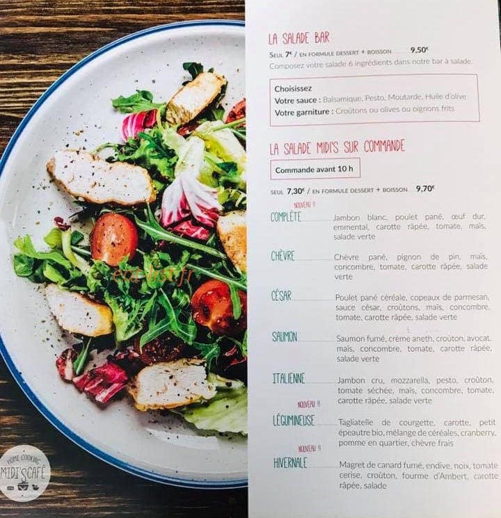 Midi's café — carte page 4