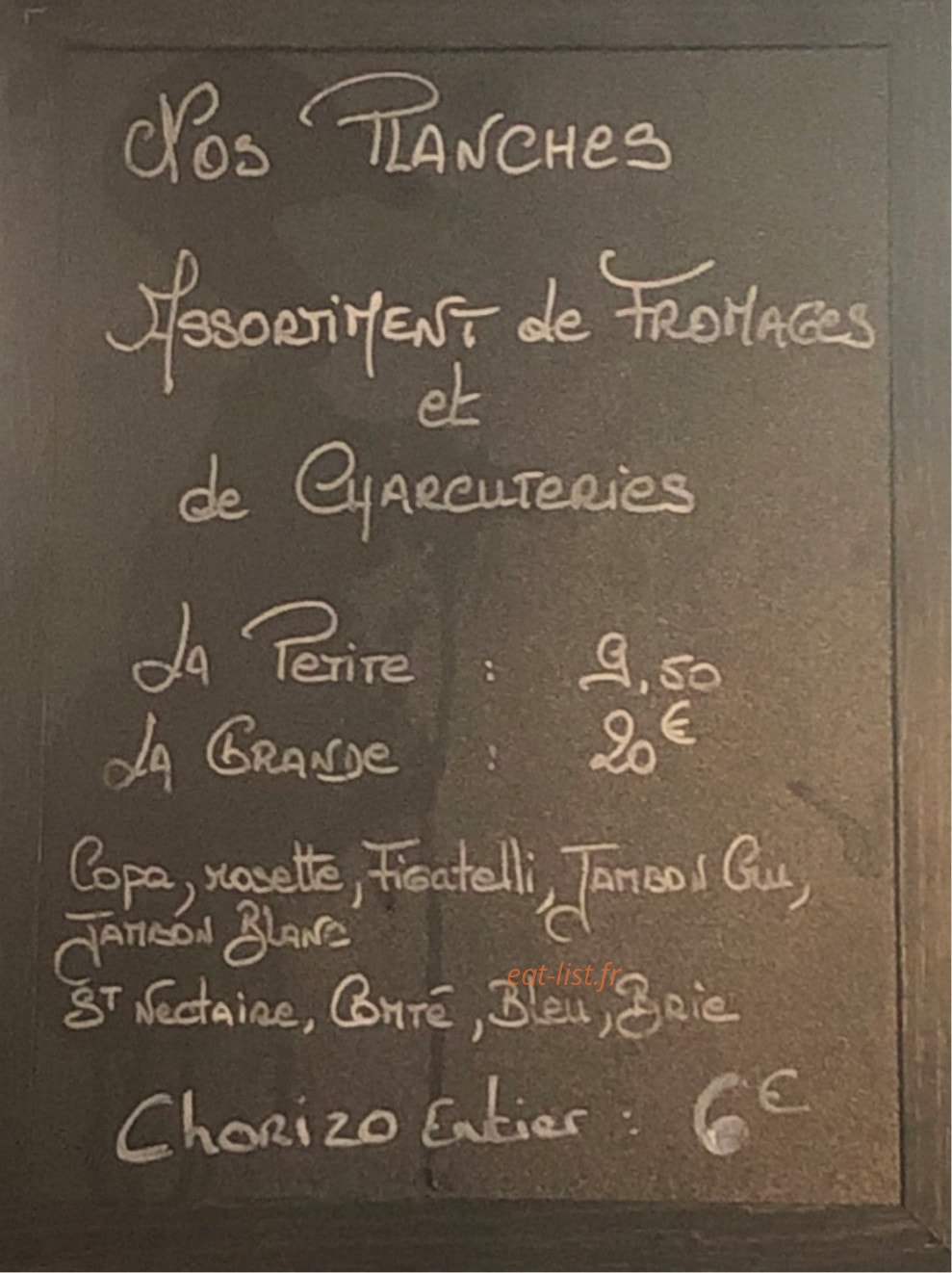 O Bistrot Camoin — carte page 2