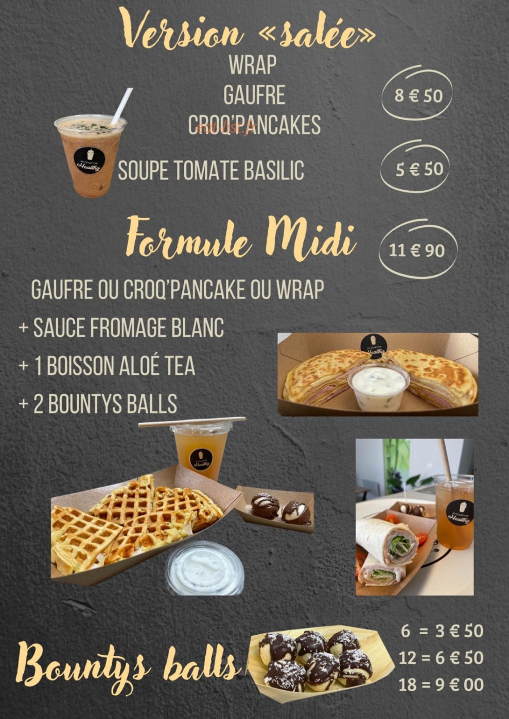 Au Comptoir Healthy — carte page 4