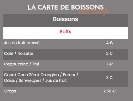 Au Petit Bouchon — carte page 5