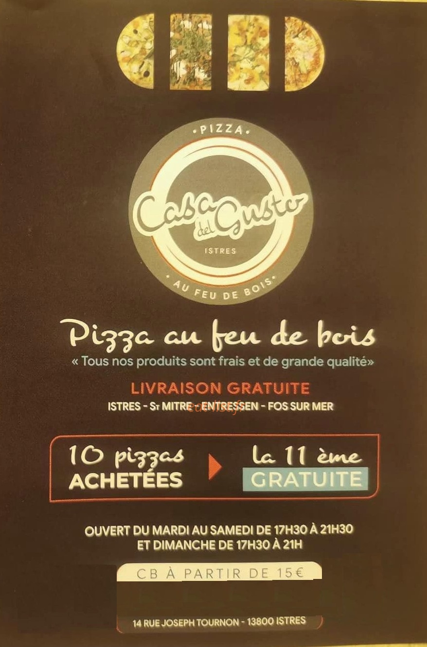 Casa Del Gusto — carte page 1
