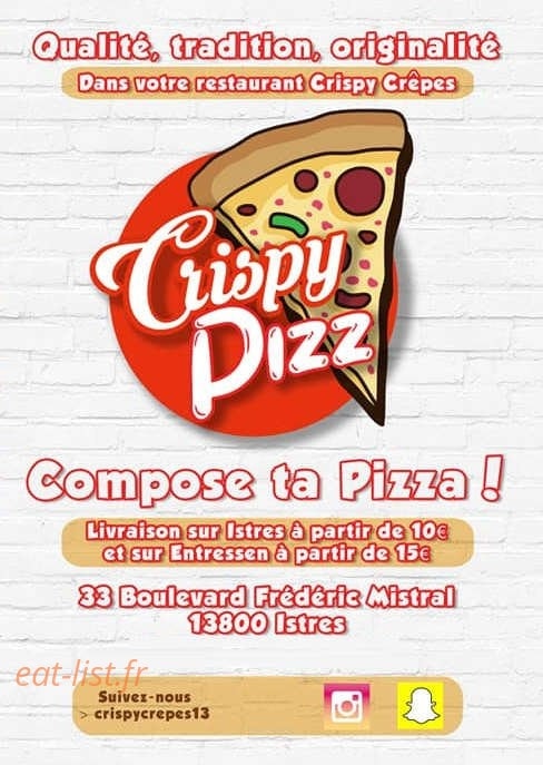 Crispy Crêpes — carte page 1