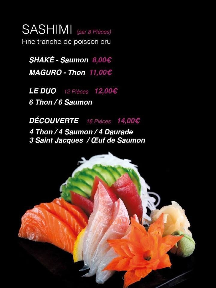 Le coté sushi — carte page 7