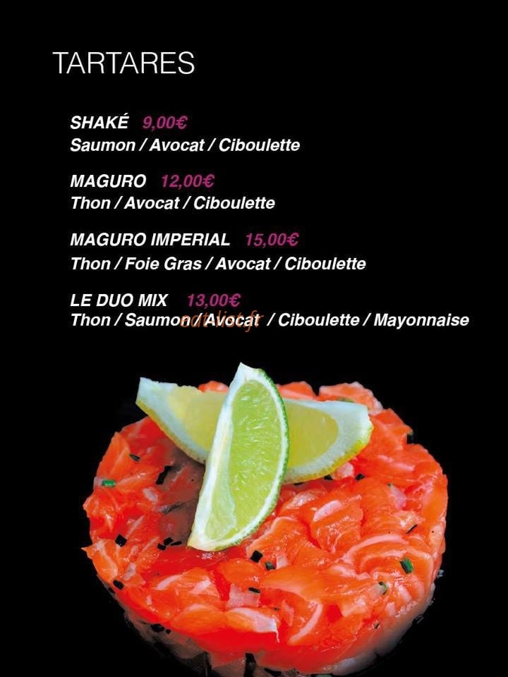 Le coté sushi — carte page 5