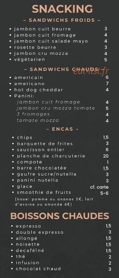 Le Smash — carte page 1