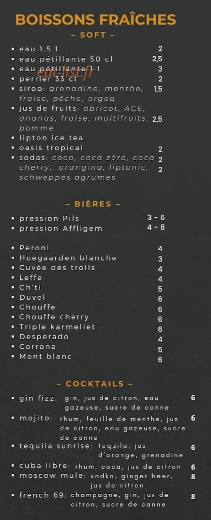 Le Smash — carte page 2
