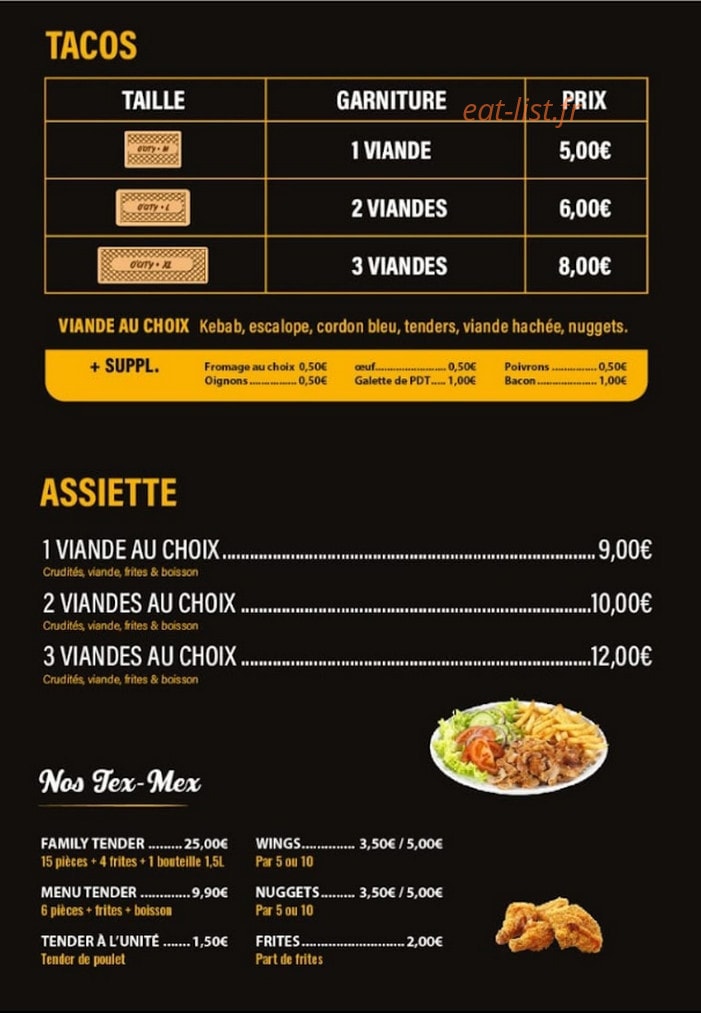 O’ City Food — carte page 3