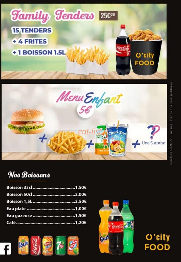 O’ City Food — carte page 4