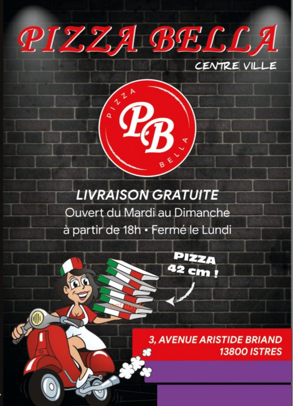 Pizza Bella — carte page 1