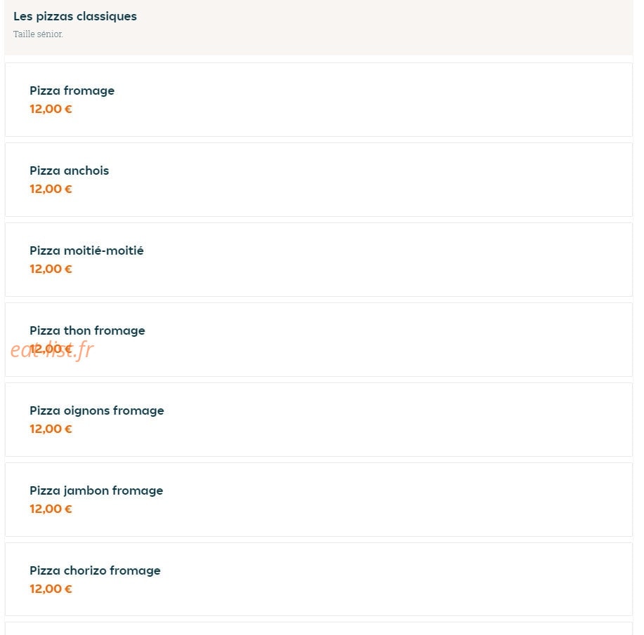 Plazza pizza — carte page 5