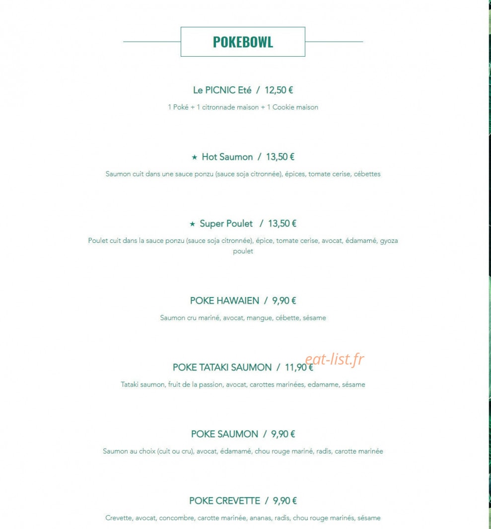 Pokabowl — carte page 3