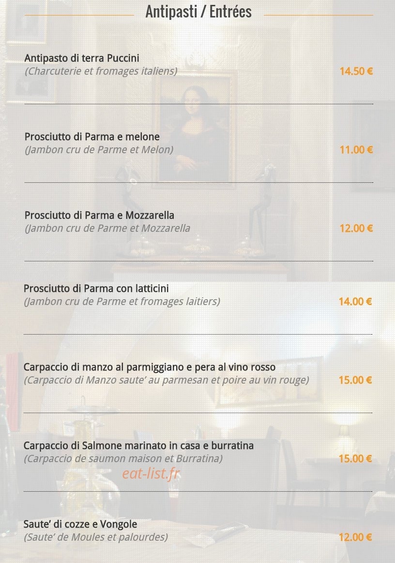 Puccini — carte page 1