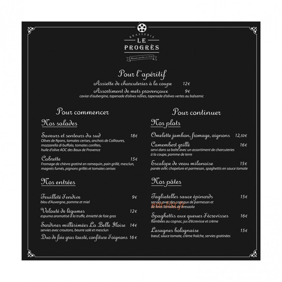 Le Progrès — carte page 1
