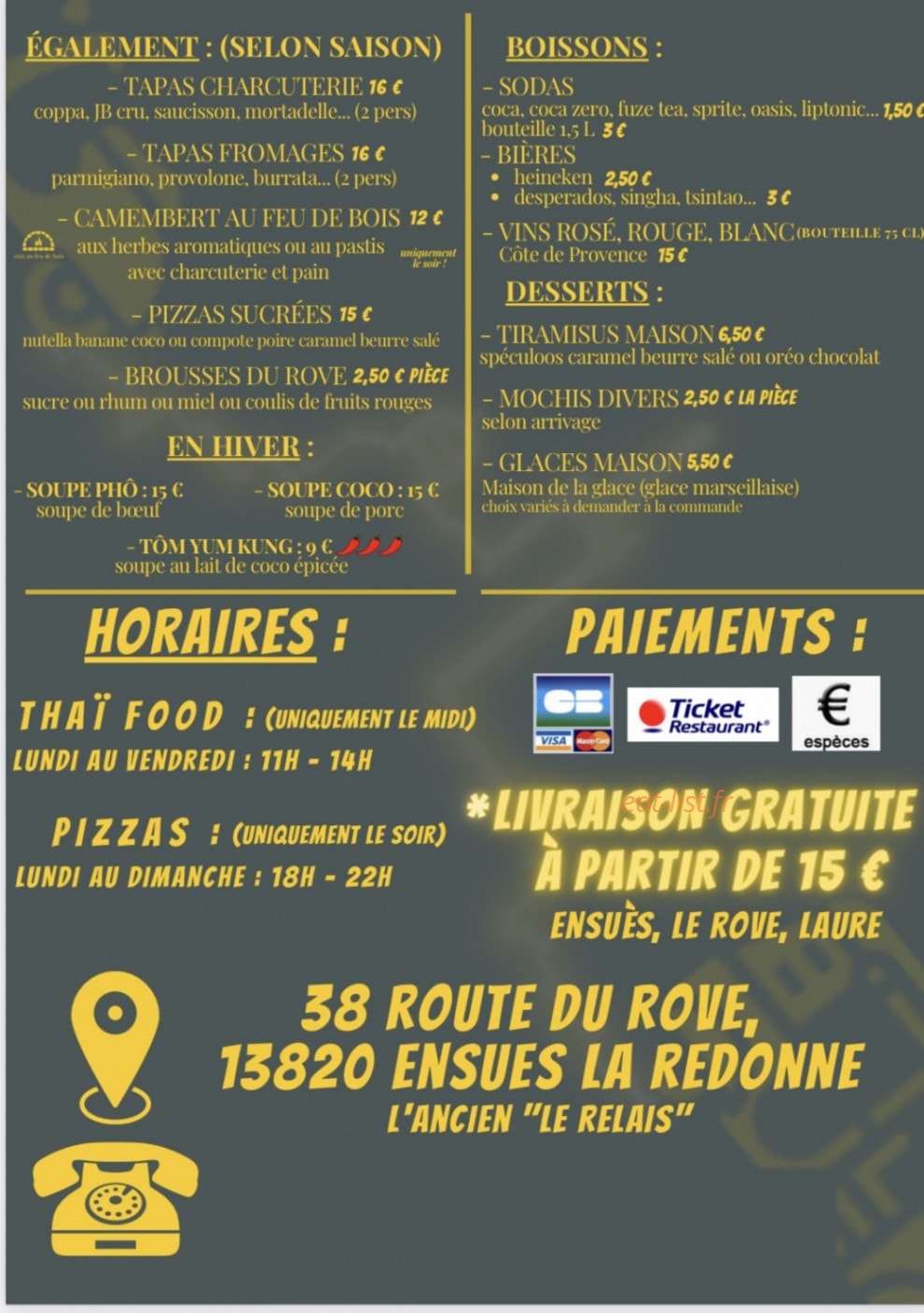 Zen'eat — carte page 4