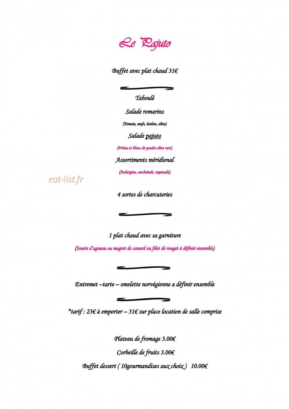 Le pajuto — carte page 4