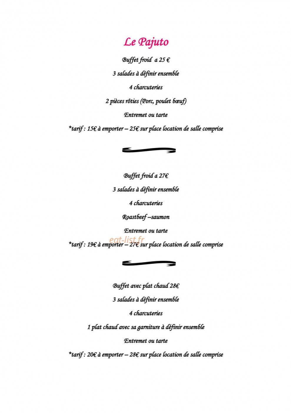 Le pajuto — carte page 2