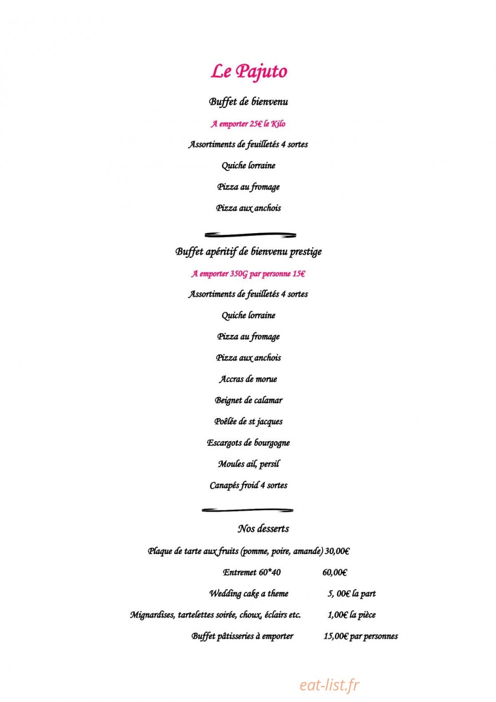 Le pajuto — carte page 3