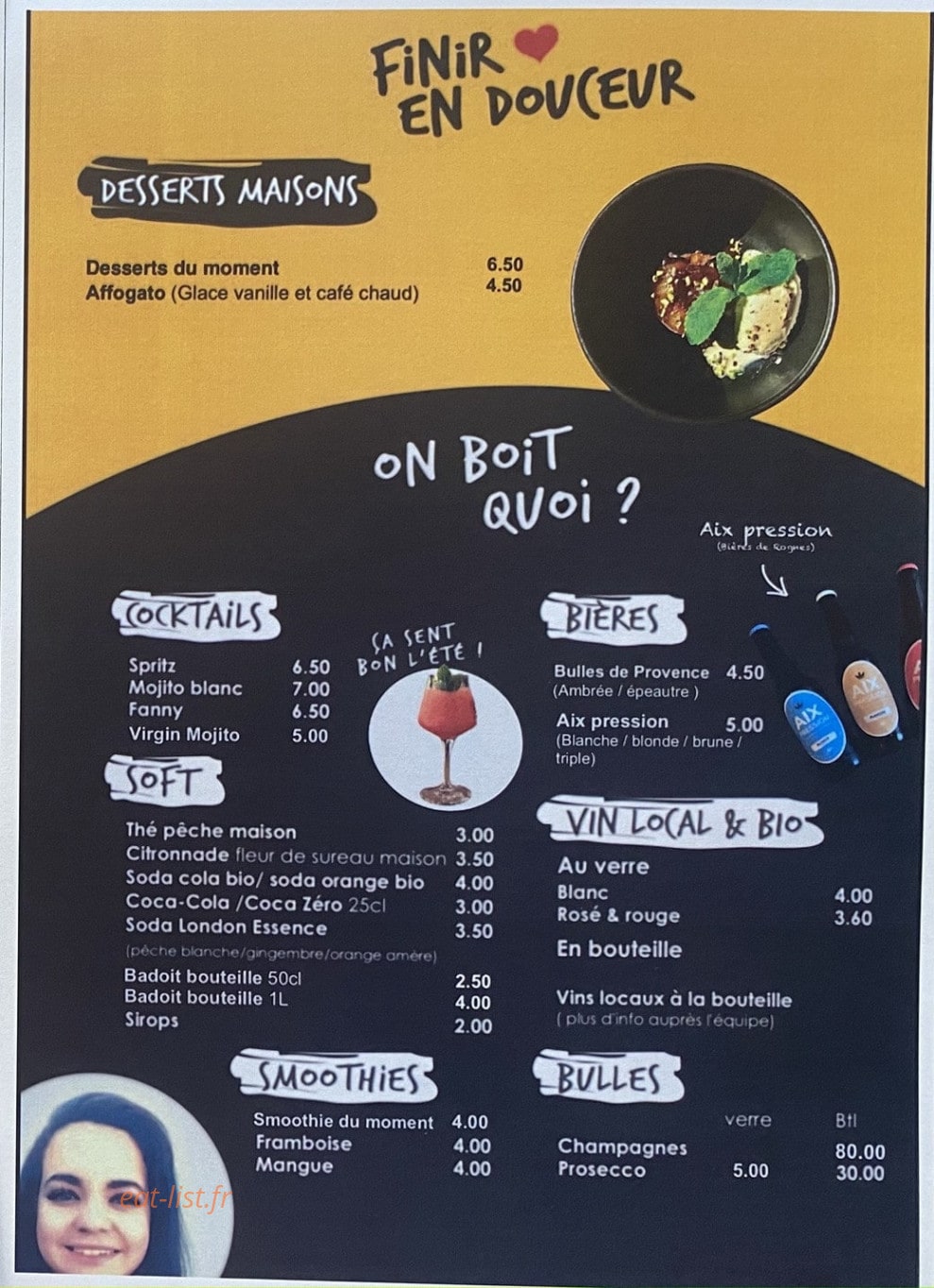 Foussa Cafe — carte page 2