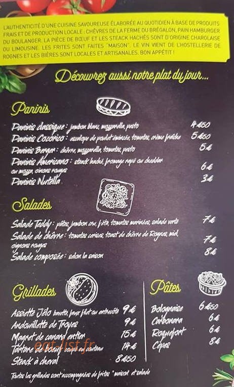 Jelo à la bouche — carte page 3