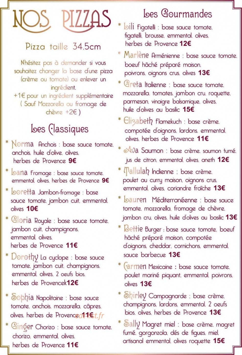 La Belle Epoque — carte page 3