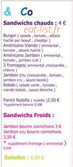Pizza and co — carte page 6