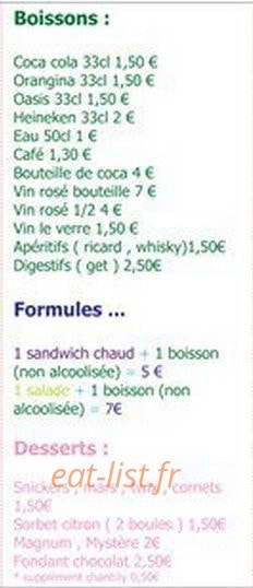 Pizza and co — carte page 5