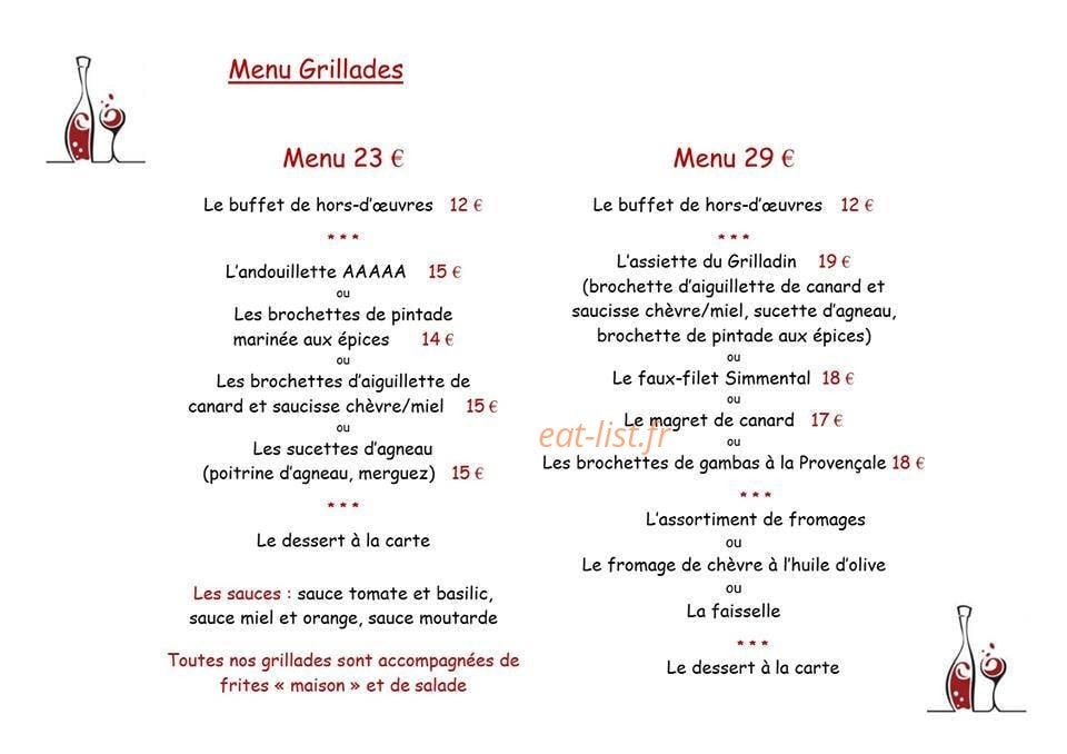 Le Mirabeau — carte page 1