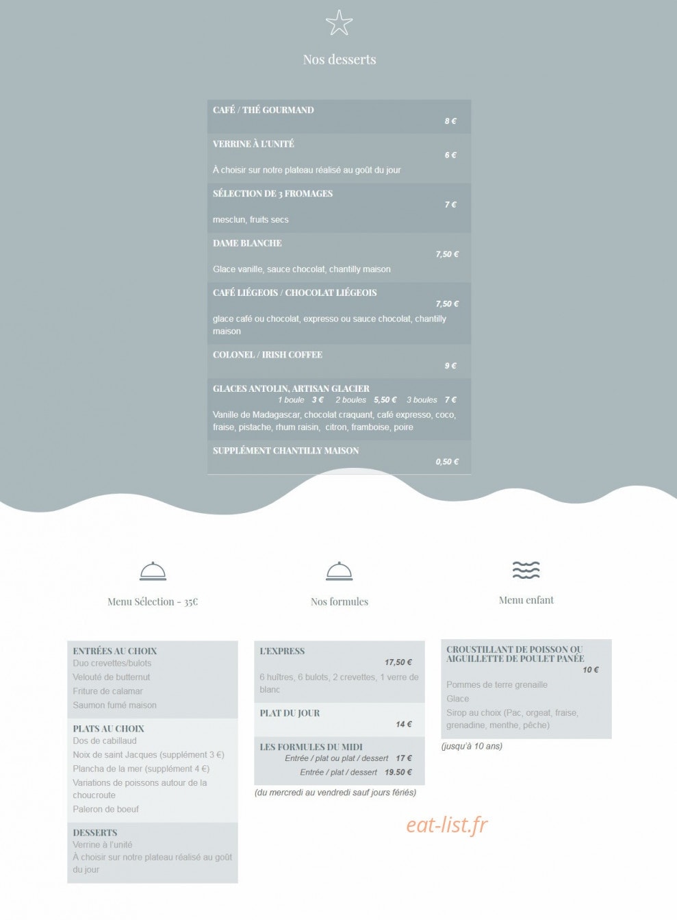 Huîtres & compagnie — carte page 3
