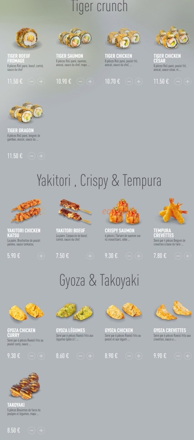 Enjoy Sushi — carte page 6
