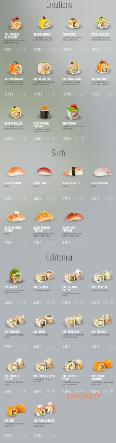 Enjoy Sushi — carte page 4