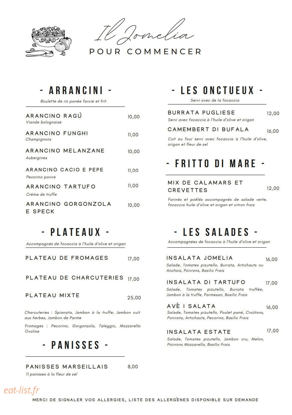 Il Jomelia — carte page 1