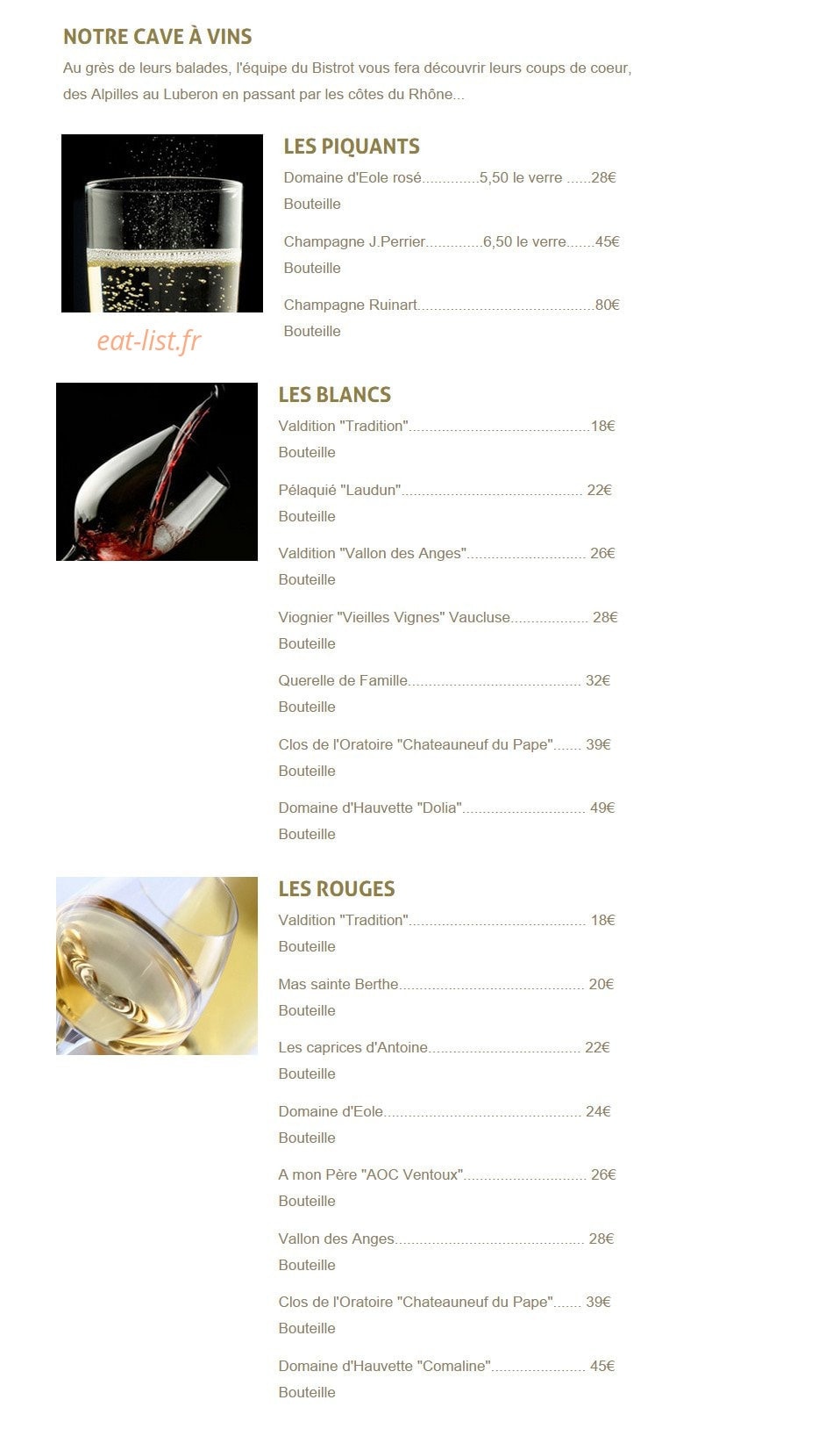 Bistrot Chez Ju — carte page 2