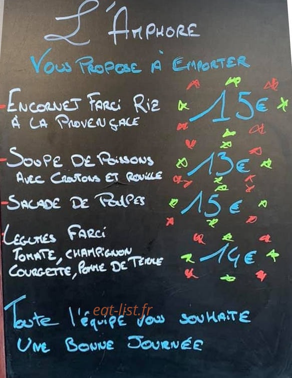 L'Amphore — carte page 1